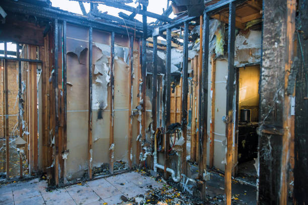 Professional Soot Cleanup technician working in Milltown, WI